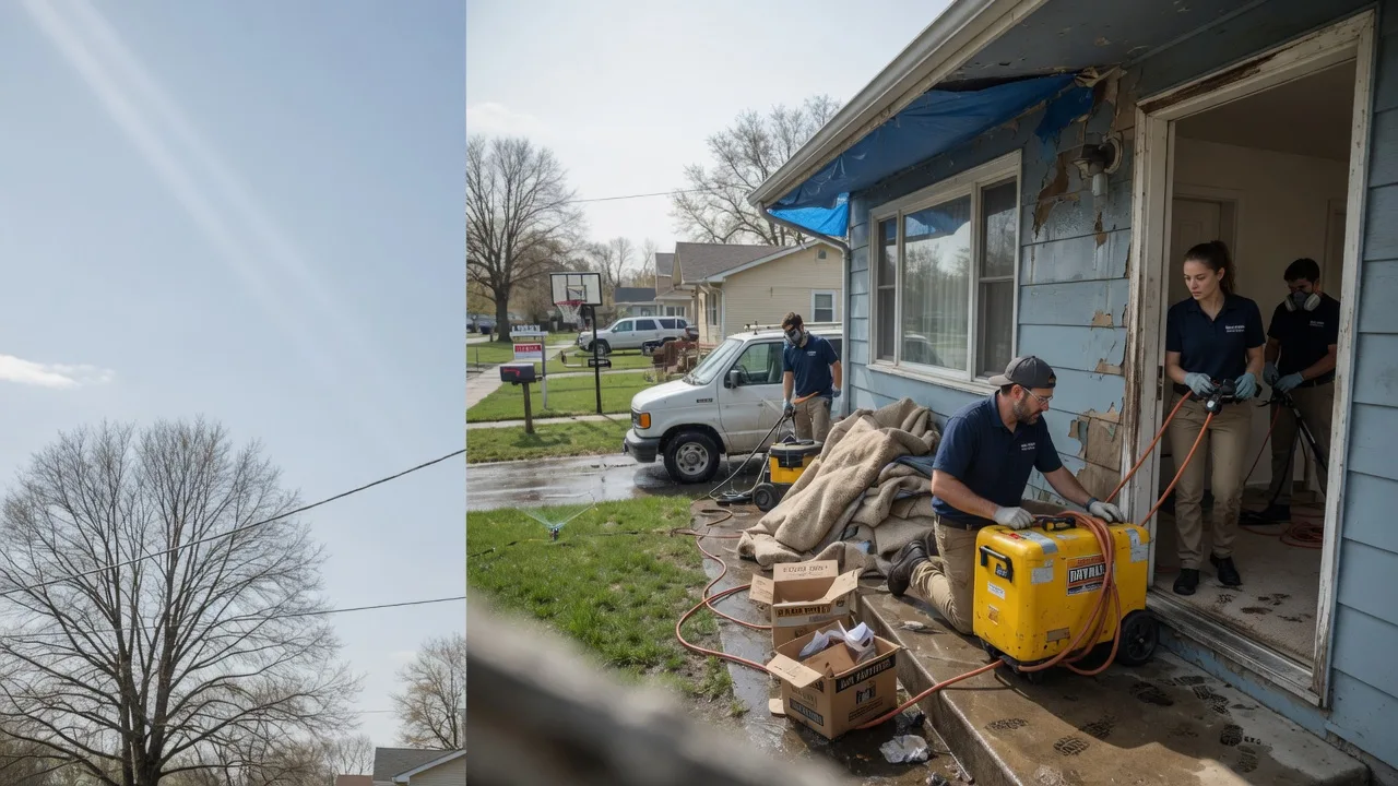 Basement Flood Cleanup in Pittsford, MI near me